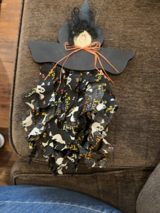 Witch Wood & Cloth Streamers Decor