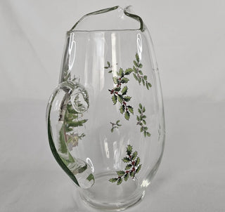 Vintage Spode Christmas Tree 2.5 Qt Glass Pitcher #63 VV MTS|129486