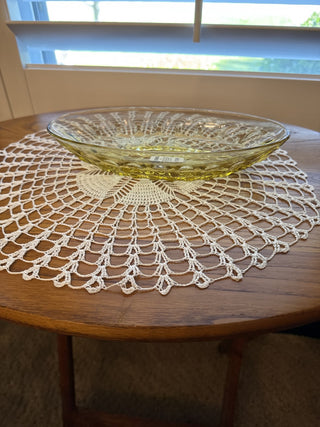 Vintage Anchor Hocking Amber Yellow Relish Dish - RCD|117652