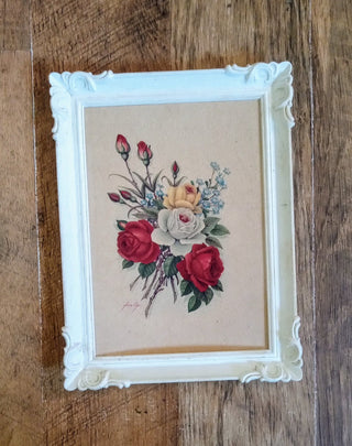 MW Vintage DAC NY Litho Plastic Frame with Roses MTS