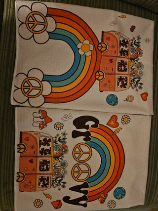Hippie Bus Kitchen Towels set of 2 RSV