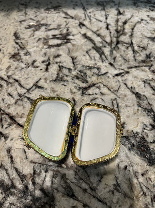 Antique French Limoges Handbag Trinket/Pill Box RCD
