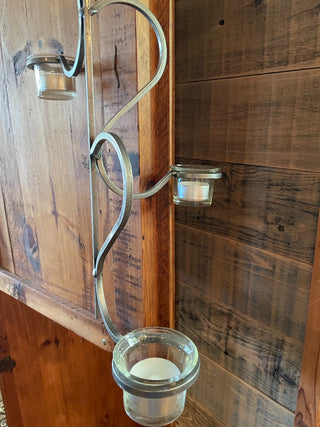Handmade Silver Metal Hanging Candle Holder ~MTS|111396