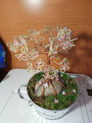 Wire wrapped beaded flowers RCD