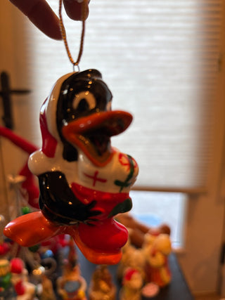 Vtg. Daffy Duck 1977 warner bros. xmas ornament 3" RCD|120976
