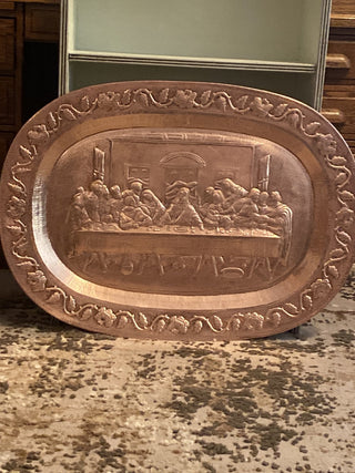 Solid copper Last Supper wall hanging|104222