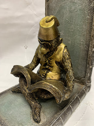 Vintage Monkey with Fez Bookends (Set of 2) RSV|71512