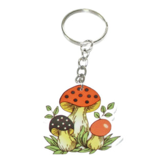 Vintage style mushrooms Keychain|53830
