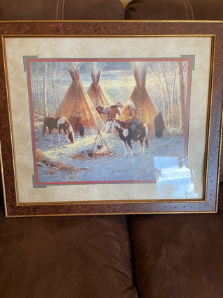 Jack  Terry "Hill Country Homestead" Framed MTS|84610