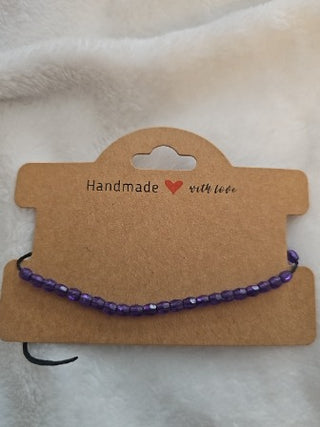 Purple Beaded Bracelet
