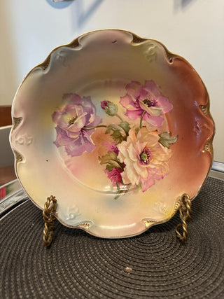 Bowl Roses Gold Trim|38632