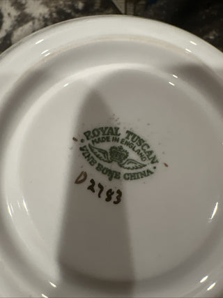 Royal Tuscan Audubon Birds Demitasse 7 cup and Saucers Fine Bone China England #63 VV MTS|110997