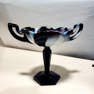 Westmoreland Slag Glass Pedestal Compote RSV|159055
