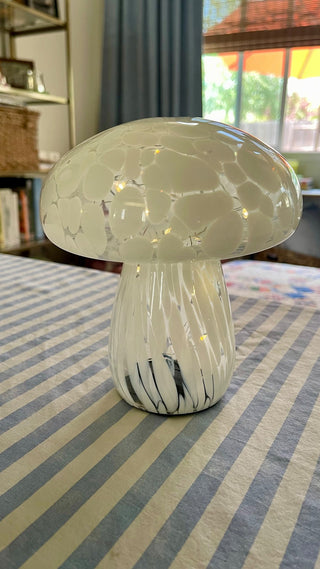 BP blown glass light up mushroom RCD|85641