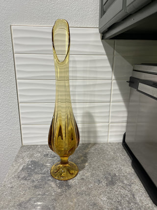 Viking Epic Swung Vase Amber RSV|66381