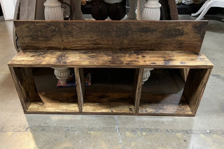 Wooden Hanging Shelf with Cubbies RCD (For Pickup Only)