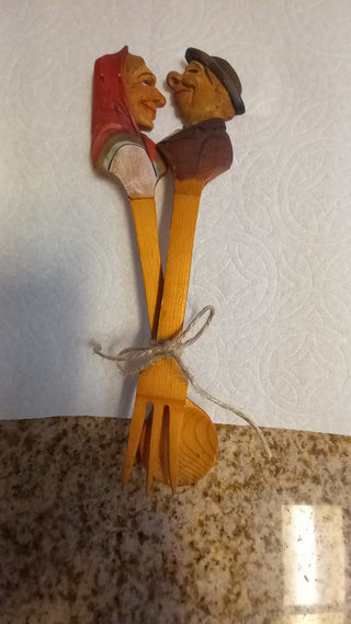 SZ Vtg ANRI Salad Fork/Spoon set RCD