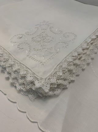 21” Embroidered Linen Napkins - Set of 10|58769