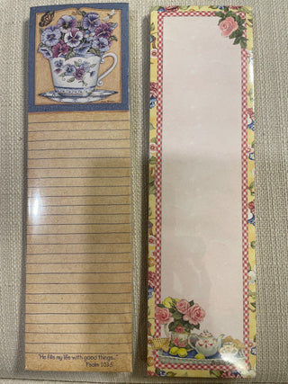 Floral List pad with 50 sheets magnetic