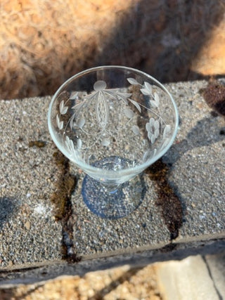 BB ONE Vintage Crystal Juice Glass 5”