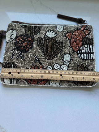 Shyanne Beaded Cactus Clutch-RSV|120143