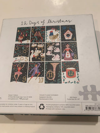 12 Days of Christmas puzzle 500 pc  MTS|141415