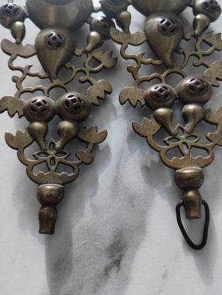 Brass Asian Bed Curtain Pull Backs|60410