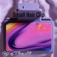 Small Hair Clip: Rainbow Swirls:|63880