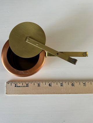 Copper and brass mini pot RSV|116762