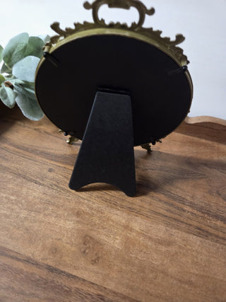 Brass Circle Frame w/ Horse Print- RSV