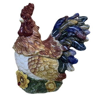 Vintage Rooster Biscuit / Cookie Container #63 VV MTS|119179