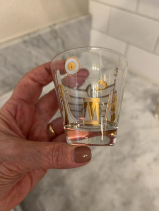 MCM Music Note Barware Glasses, Set of 2