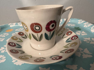 Vintage Teacup Saucer Sweden UE MTS