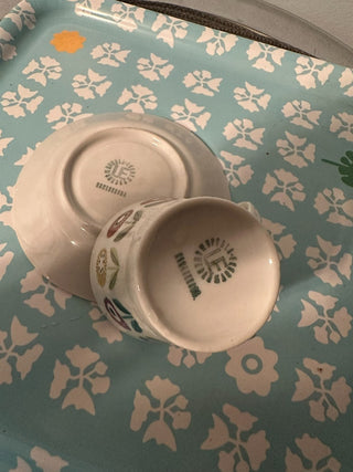 Vintage Teacup Saucer Sweden UE MTS