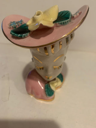 Mid Century Lefton lady head vase MTS|130213