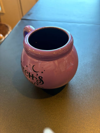 Coffee Cup - Ceramic, purple, "Witch's brew" RCD