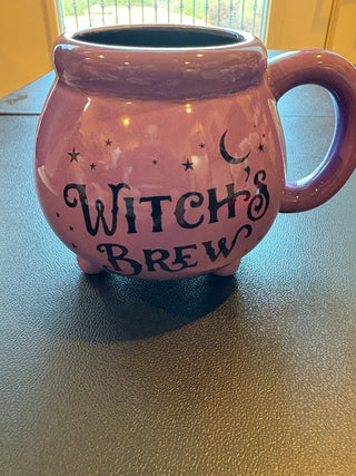 Coffee Cup - Ceramic, purple, "Witch's brew" RCD
