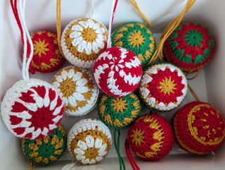 Crochet Christmas ornament multicolor