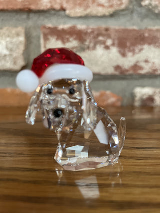 Swarovski Dog W/Santa Hat RSV|134058
