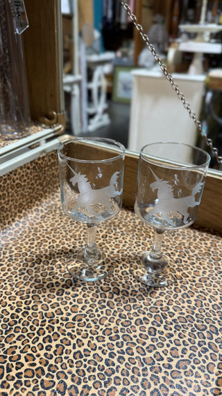 Set of 2 Unicorn Wine Glasses RCD TheCharmingWino|123326