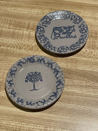 '91 BBP 3.25" Butter Pat Spongeware, Each--SP RCD