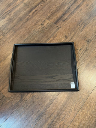 Black Wooden Serving Tray 18" x 14" RCD