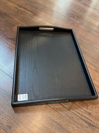 Black Wooden Serving Tray 18" x 14" RCD