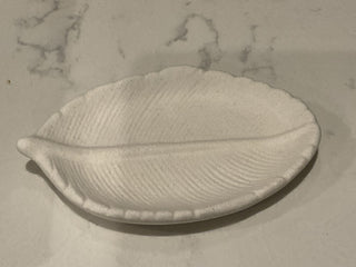 Handmade Cement Leaf Tray|109566