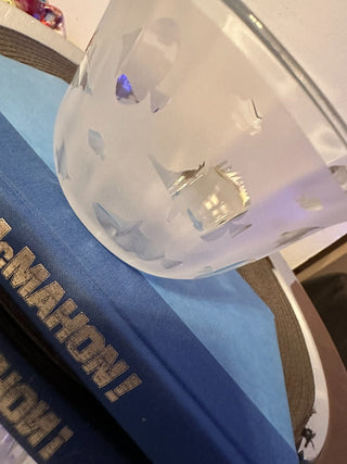 Bowl Frosted Fish Glass MTS|128306