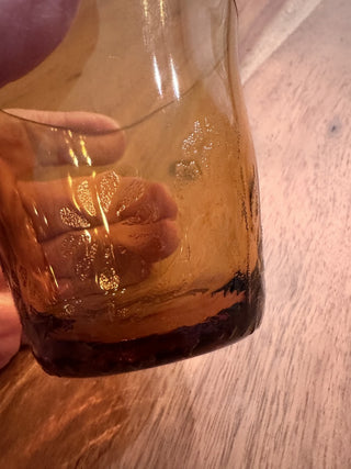 Amber Glass Votive Holder|116184