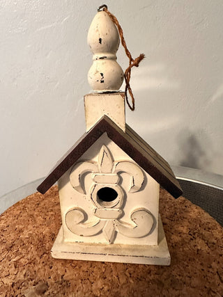 Bird House Wood Fleur Face MTS