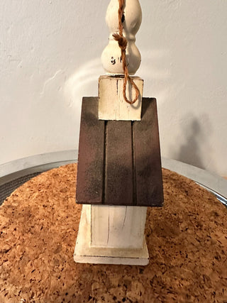 Bird House Wood Fleur Face MTS
