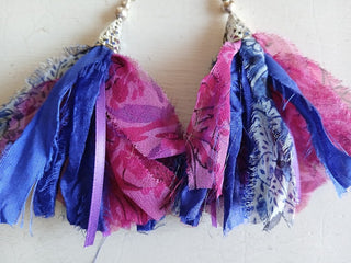 Sari Silk Earrings 1
