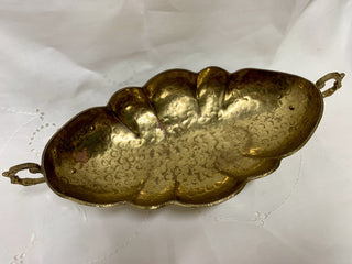 MCM Hammered Brass Pedestal Bowl RSV|88152